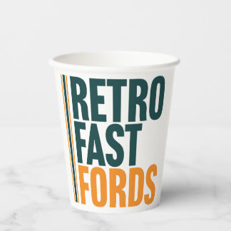 Retro Fast Fords Disposable Event Cups Papieren Bekers
