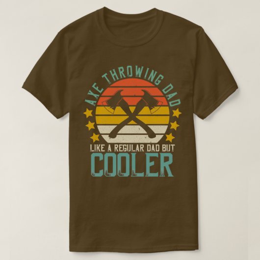 Retro Fatherx27s Dag Ax die pap als een regul gooi T-shirt (Design voorkant)
