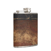 Retro faux leder, ziet er oud uit, krabt en versle heupfles (Rechts)