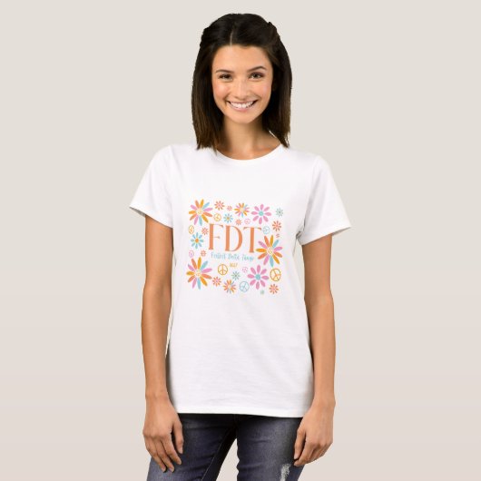 Retro FDT Foxtrot Delta Tango T-shirt (Voorkant volledig)
