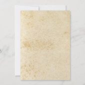 Retro Feather Banner Theme Afstuderen Aankondiging (Achterkant)