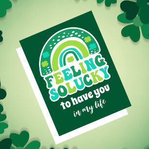 Retro Feeling zo Lucky St. Patrick's Day Kaart