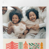 Retro Feestbos Drieluik Wenskaart (Binnenzijde eerst)