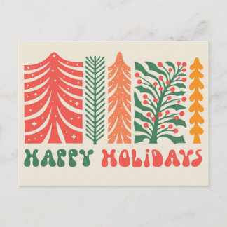 Retro Feestbos Feestdagenkaart