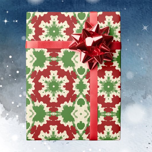 Retro Feestelijke Mandala Cadeaupapier