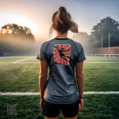 Retro Female Soccer Goalkeeper Tri-Blend Shirt