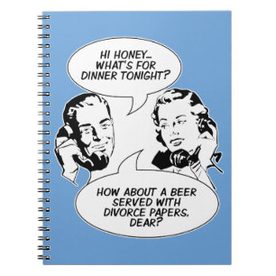 Retro Feminist Humor notitieboek