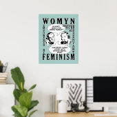 Retro Feminist Humor poster (Thuiskantoor)