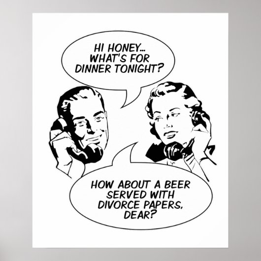 Retro Feminist Humor poster (Devant)
