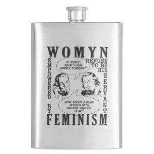 Retro Feministische Humor kolf Flacon