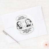 Retro Feministische Humor stickers (Envelop)