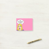 RÉTRO FEMME avec VOS notes de post-it faites sur (Sur un bureau)