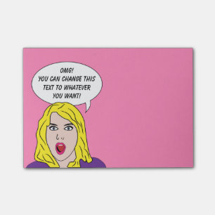 RÉTRO FEMME avec VOS notes de post-it faites sur