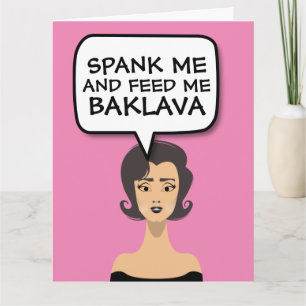 RETRO FEMME BAKLAVA KINKY CUT CARTE DE RECONNAISSA