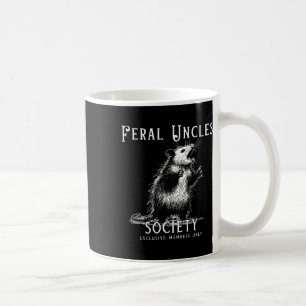 Retro Feral Uncle Society Funny Opossum houdt van Koffiemok