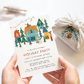 Retro Fête de Noël Invitation