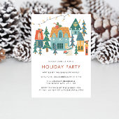 Retro Fête de Noël Invitation