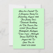 Rétro fête pour toutes invitations d'occasion (Dos)