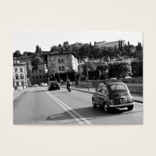 Retro Fiat 500 in Florence Visitekaartjes