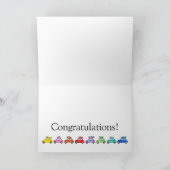 Retro Fiat 500's Birthday Kaart (Binnen)