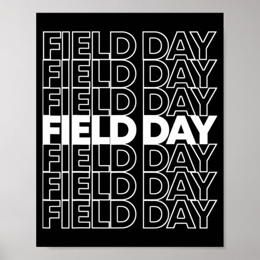 Retro-fielddag 1 poster (Voorkant)