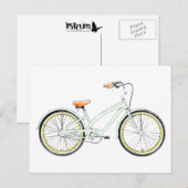 retro fiets briefkaart (Voorkant / Achterkant)