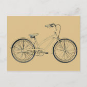 retro fiets briefkaart (Voorkant)