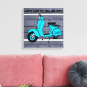  retro fiets canvas afdruk (Insitu (Woonkamer))