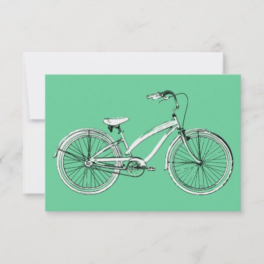retro fiets kaart (Voorkant)