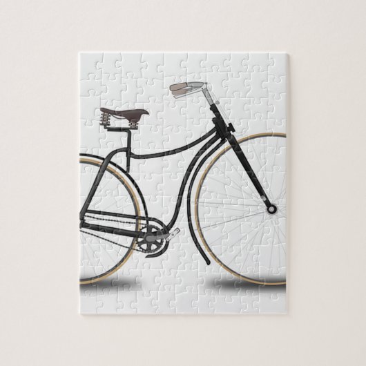 Retro fiets legpuzzel (Verticaal)