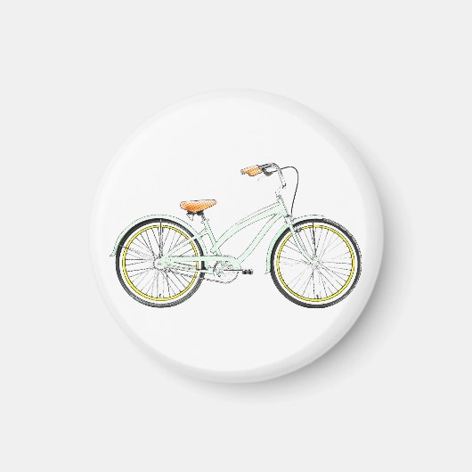 retro fiets magneet (Voorkant)