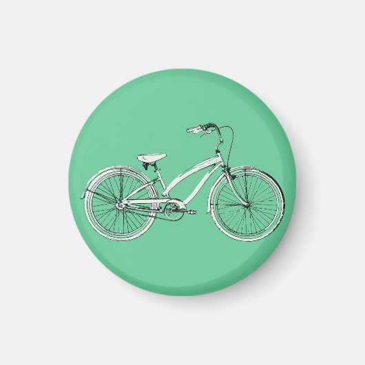 retro fiets magneet (Voorkant)