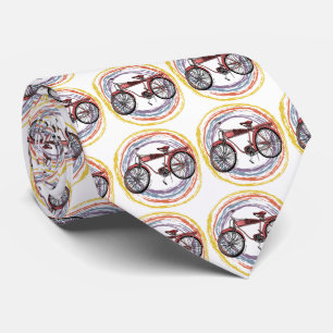 Retro fiets stropdas