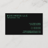 retro fiets visitekaartje (Achterkant)