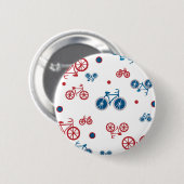 Retro fietsontwerp ronde button 5,7 cm (Voorkant /achterkant)