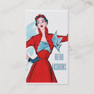 Retro Fifties HIgh Fahion Visitekaartje