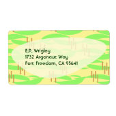 Retro Fifties Lemon Limoen Boomerang Vibes Etiket (Voorkant)