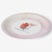 Retro Film Kerstfeest Papieren Bordje (Gekanteld)