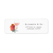 Retro Film Kerstmis Etiket (Voorkant)