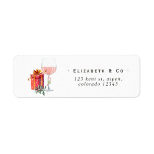 Retro Film Kerstmis Etiket