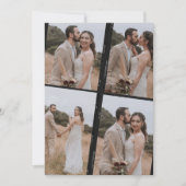 Retro Film Photo Mariage Collage Merci Cartes (Devant)