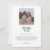 Retro Film Photo Mariage Collage Merci Cartes (Dos)