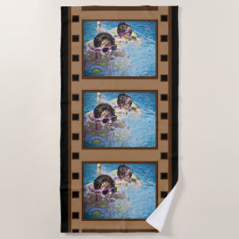 Retro Film Strip Photo Beach Towel Strandlaken