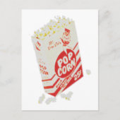Retro  filmtheater Popcorn Briefkaart (Voorkant)