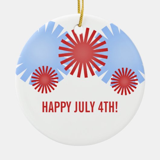 Retro Fireworks Ornament (Voorkant)
