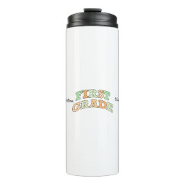 Retro First Grade Back to School Typography Thermosbeker