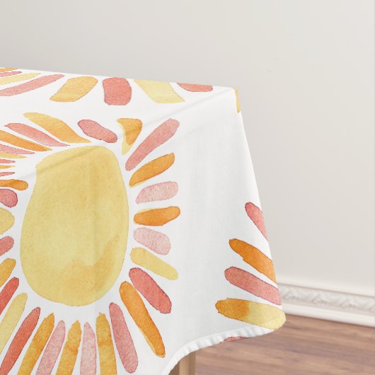 Retro First Trip rondom Sun Birthday Party Tafelkleed (Voorbeeld)