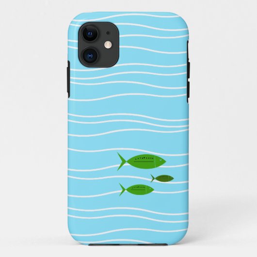 Retro Fish Hoesje-Mate iPhone Case (Achterkant)