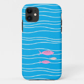 Retro Fish Hoesje-Mate iPhone Case (Achterkant)
