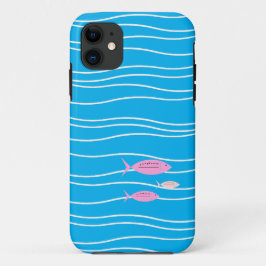 Retro Fish Hoesje-Mate iPhone Case